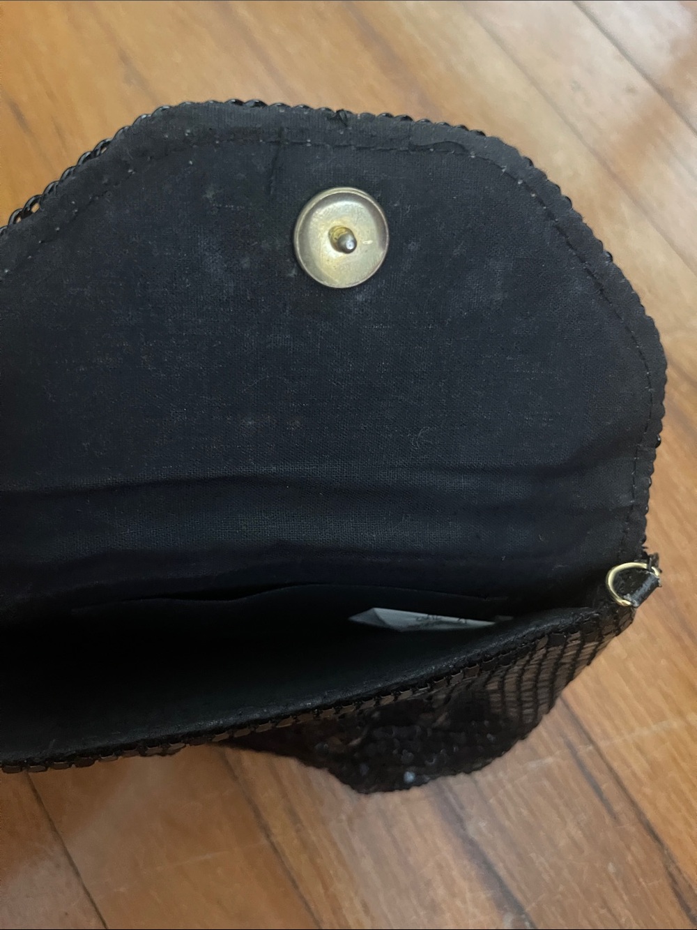 Black Sequin Crossbody Bag - Elegant Evening Purse - Picture 2 of 7